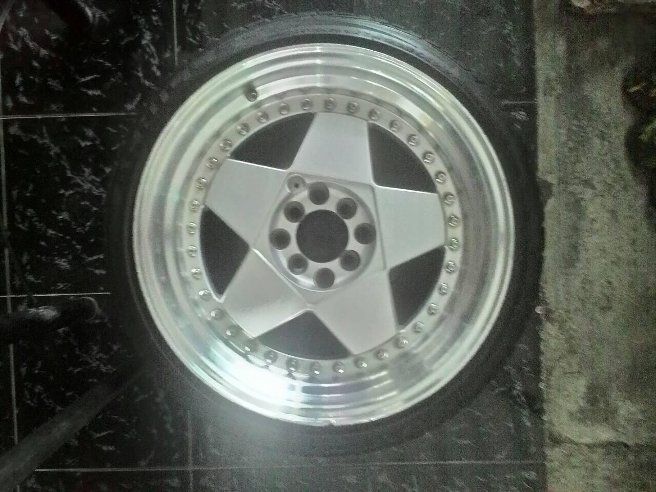 jual velg borbet r17 8,5-10 ban 205/40 - 215/40
