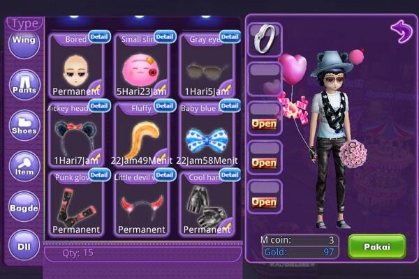 Jual char Audition mobile