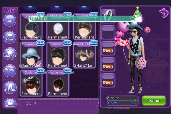 Jual char Audition mobile