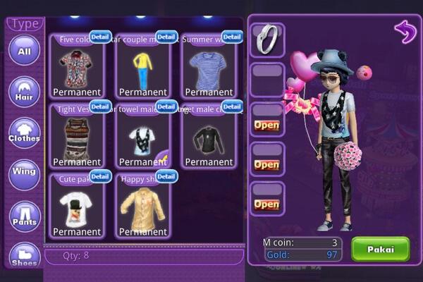 Jual char Audition mobile