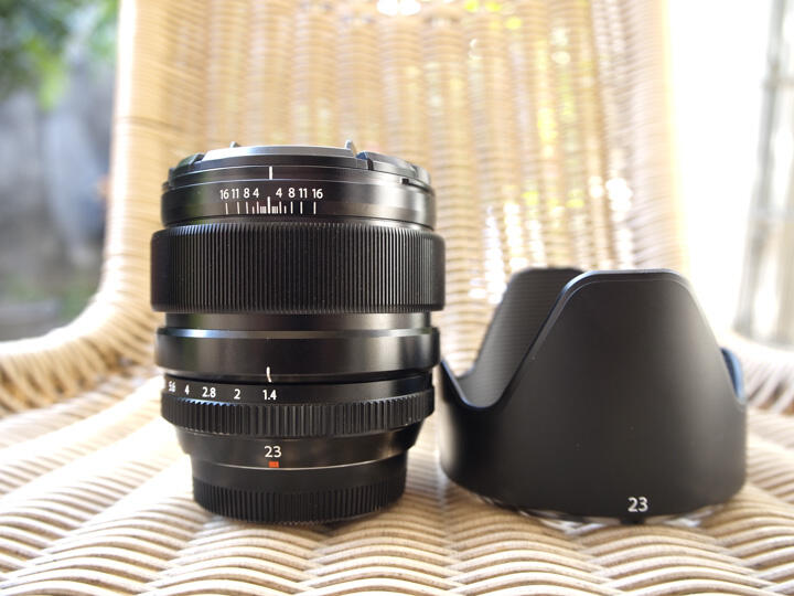 Lensa Fujinon 23mm f1.4 mulus murah