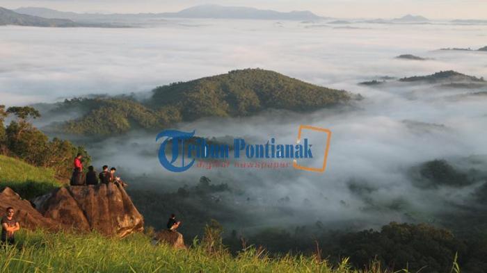 Melihat Lautan Awan dari Bukit Jamur Bengkayang (Pontianak'KALBAR)