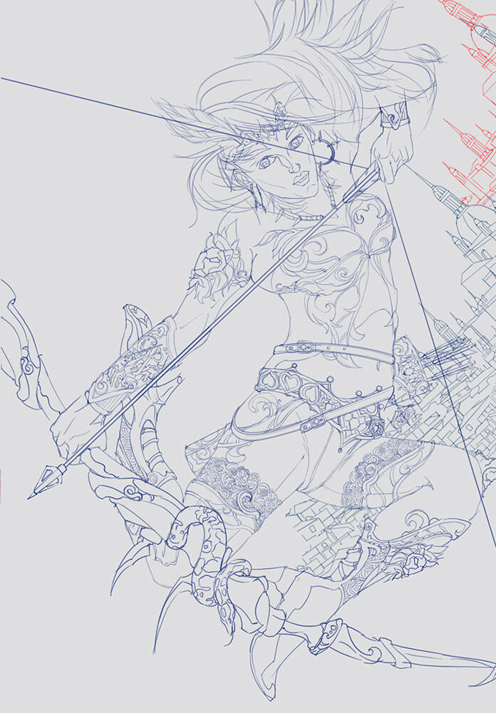 bikin artwork dengan teknik grayscale