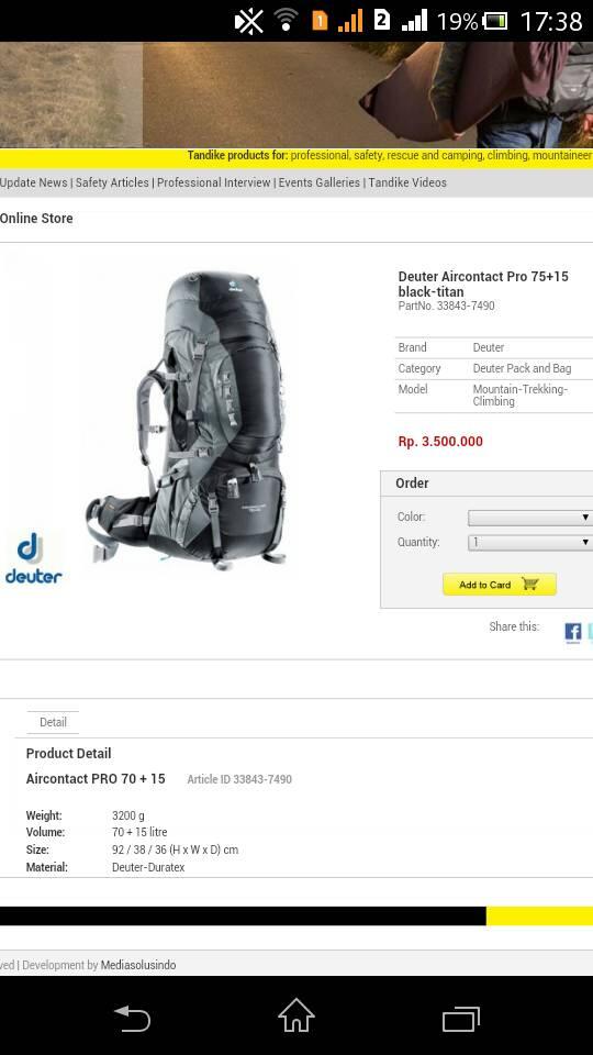 Jual deuter air contact pro 75+10