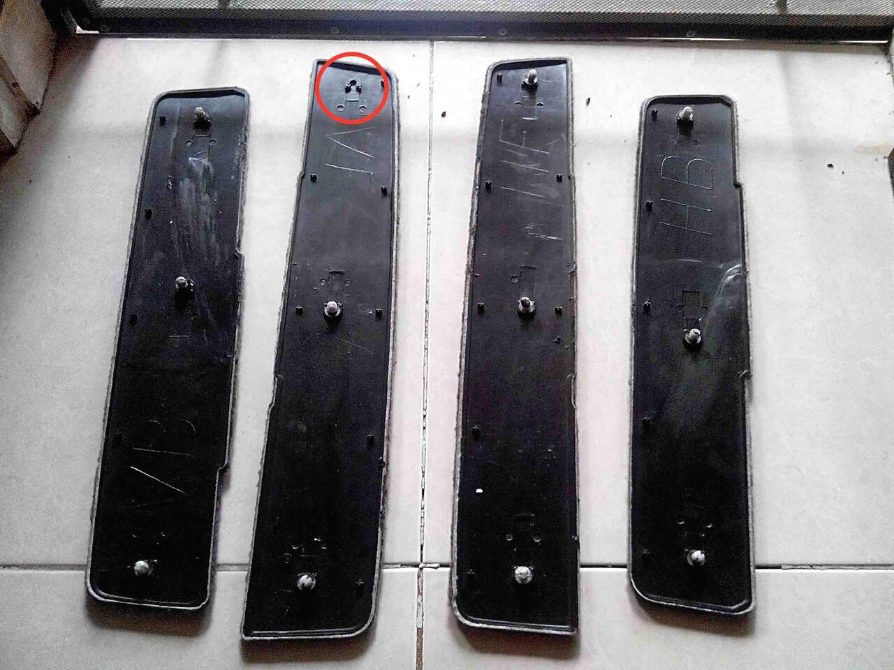 Tutup doortrim bludru Volvo 960GL