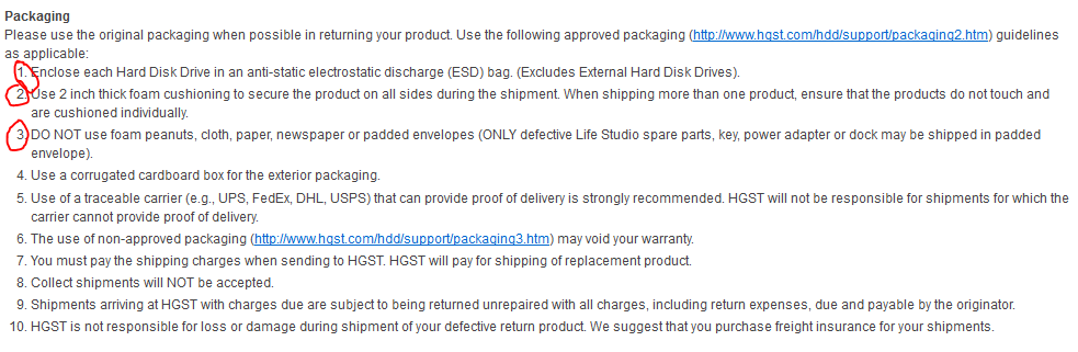 ada yang pernah RMA HDD internal HGST Hitachi sendiri ga?