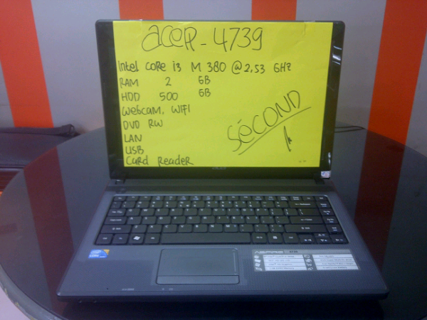 Acer 4739 core i3 M380 @2,53ghz