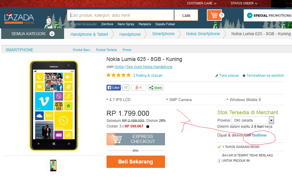 tentang pihak ketiga yang bekerja sama dengan lazada