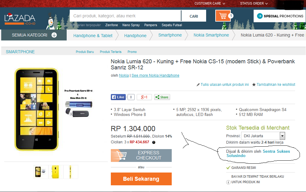 tentang pihak ketiga yang bekerja sama dengan lazada