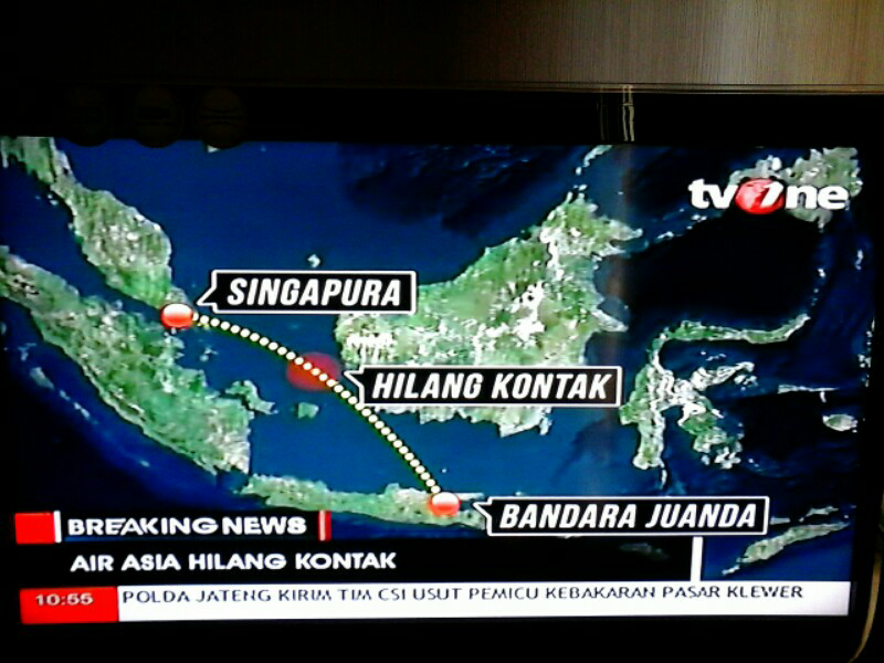 Pesawat Airasia 8501 hilang (surabay-singapore)