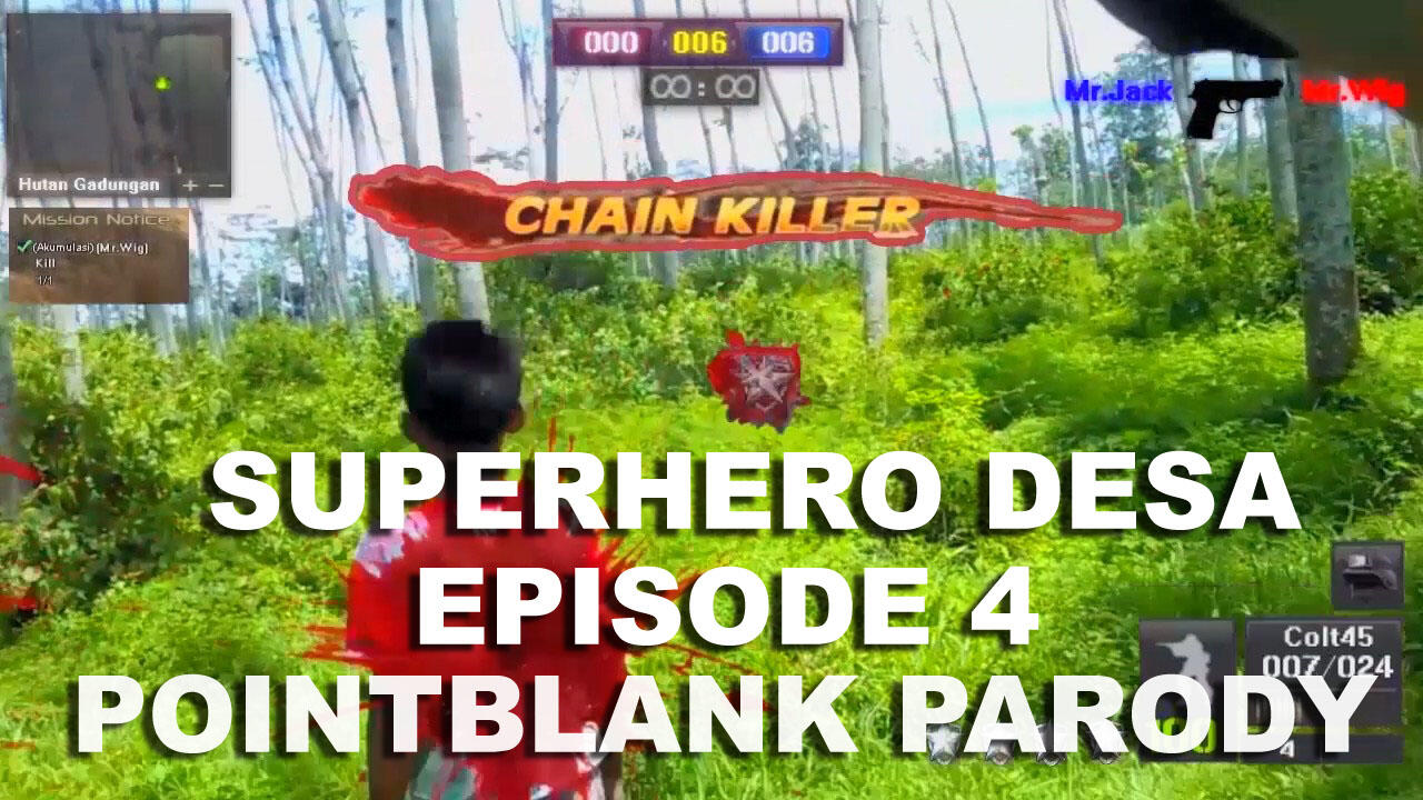 Film ane After Effect gan tentang superhero dicampur parody pointblank