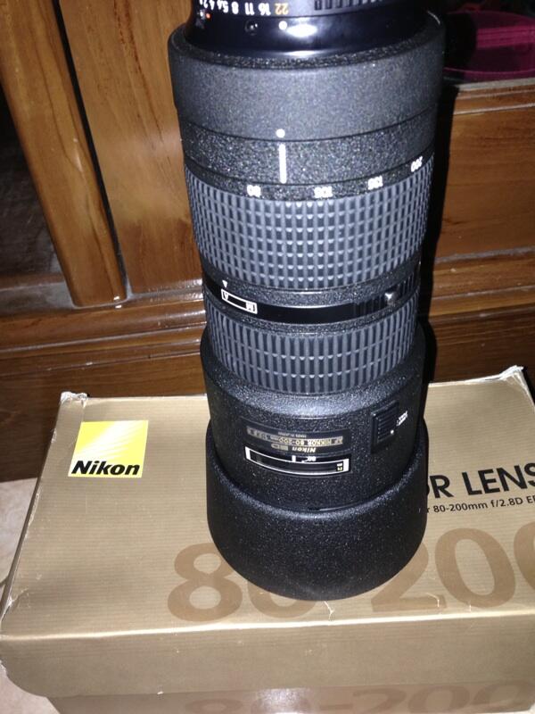 WTS Lensa Nikon AF 80-200 80-200mm f/2.8 2.8 D gen 3 tripod collar
