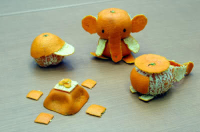 WOW, KEREN!!! Seni mengupas jeruk di Jepang ( Mikan Art )
