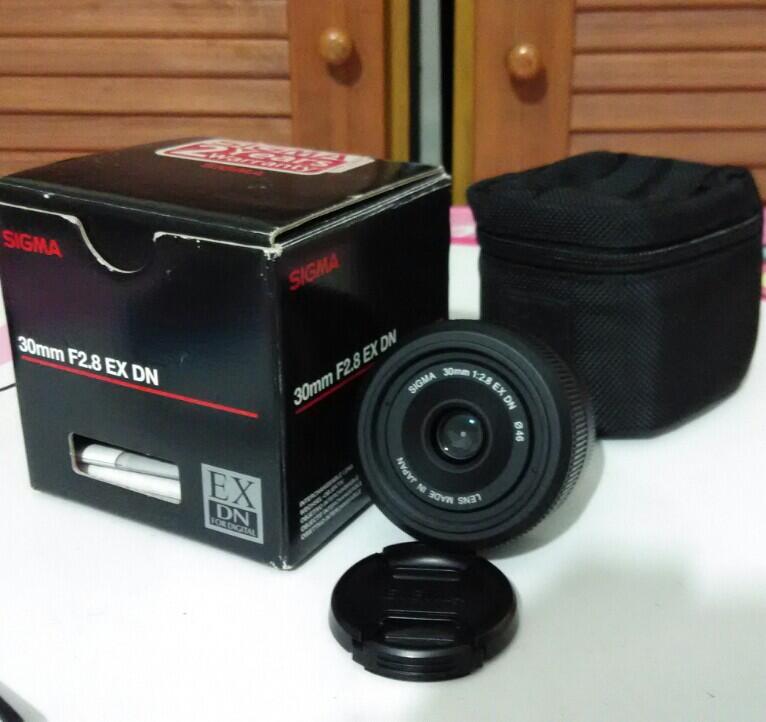 Jual Lensa Sigma for Nex 30mm/2.8 Tajam Mulus