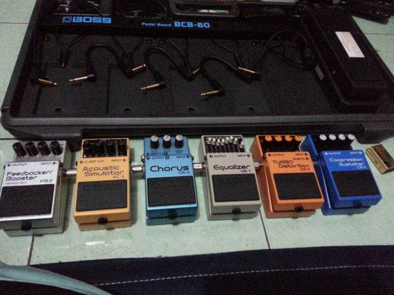 Susunan efek Stompbox..untuk memaksimalkan efek dong..