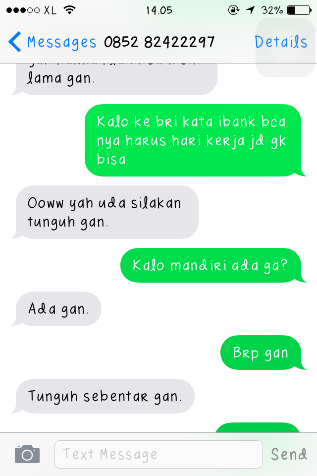 Tolong Gan Ane Ketipu Sama ID Reskiadicell atas Penipuan PULSA 500 Ribu Rupiah