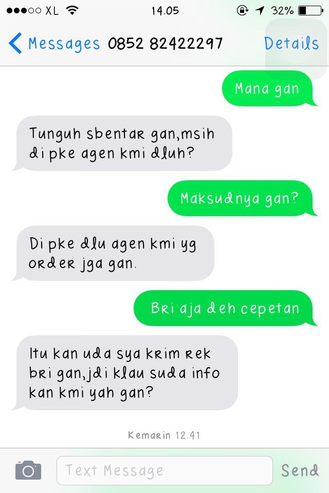 Tolong Gan Ane Ketipu Sama ID Reskiadicell atas Penipuan PULSA 500 Ribu Rupiah