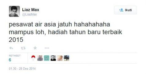 Postingan akun sosmed ini memperkeruh suasana hilangnya QZ8501