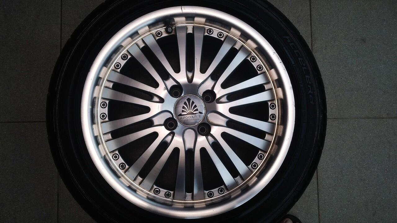 Velg Autocouture R16 PCD 100 + Ban Accelera Alpha 195/50 R16 84V
