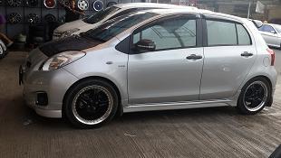 Di Jual Velg Works 17" 3pcs Double PCD 4x100 5 x 100 + Ban Kondisi 80 %