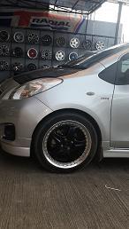 Di Jual Velg Works 17" 3pcs Double PCD 4x100 5 x 100 + Ban Kondisi 80 %