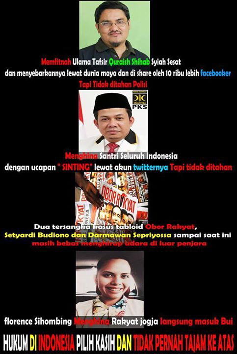 Akan kah mereka di usut? seperti penghina Jogja
