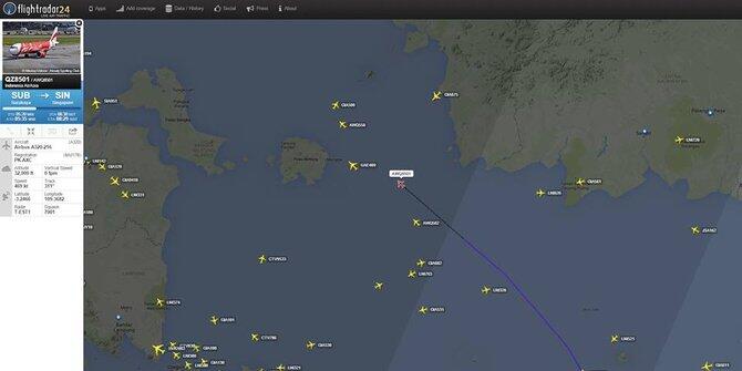 Momen-momen di menit terakhir hilangnya AirAsia QZ 8501