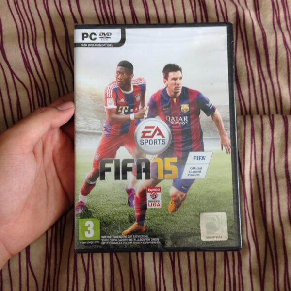 jual dvd pc original fifa 15 . new . masih segel . jual rugi .