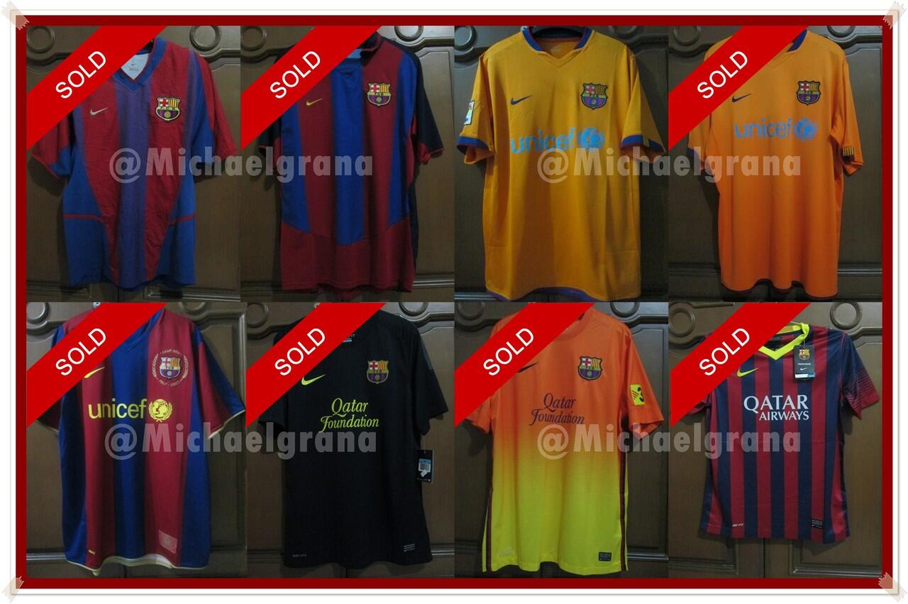 FS : Jersey Original FC Barcelona H0203, H0304, H0607, H0708, A1112, A1213, H1314