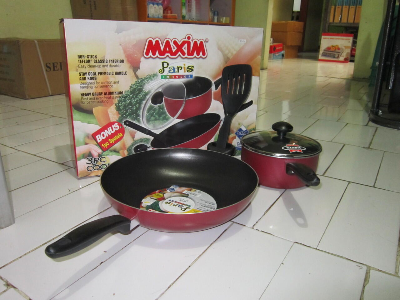 Terjual Grosir Murah Alat Masak Maxim Paris In Color Panci Teflon