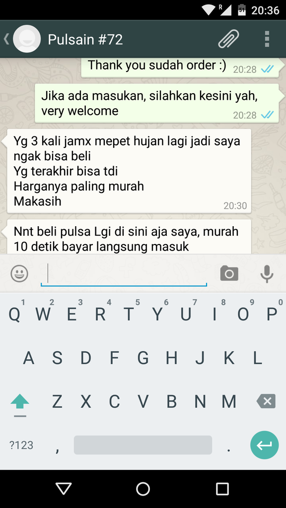 Pulsa / Token Listrik PLN | BOLT | Telkomsel | XL | INDOSAT - Pembayaran BCA /Mandiri