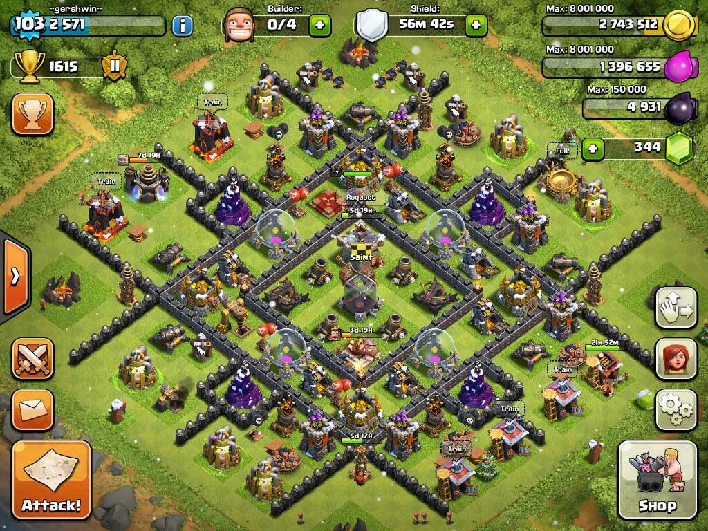 JUAL ID COC TH 9 LVL 103