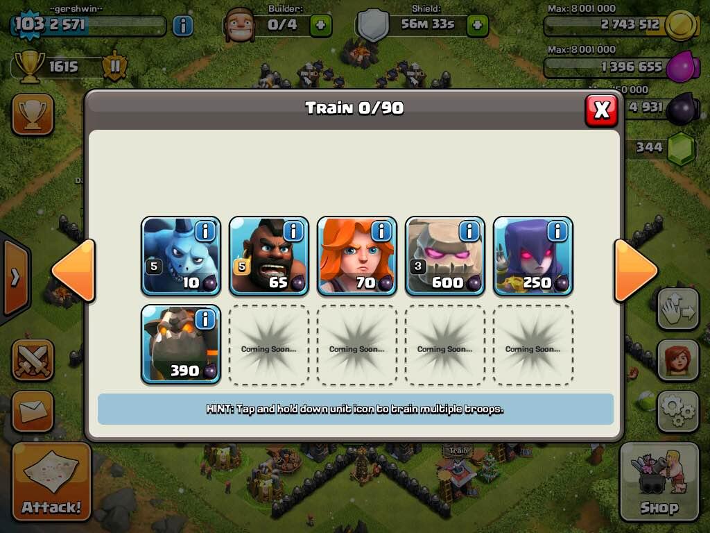 JUAL ID COC TH 9 LVL 103