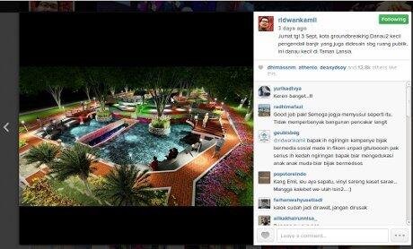 &#91;Kang Emil Beraksi Lagi&#93; Asyik, Dua Danau Kecil di Taman Lansia Hampir Rampung