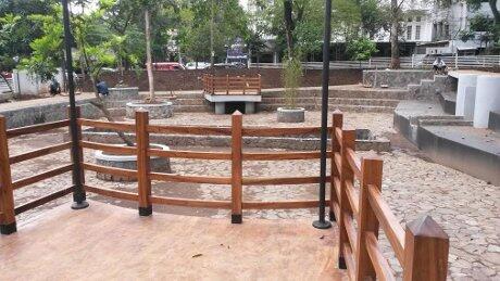 &#91;Kang Emil Beraksi Lagi&#93; Asyik, Dua Danau Kecil di Taman Lansia Hampir Rampung