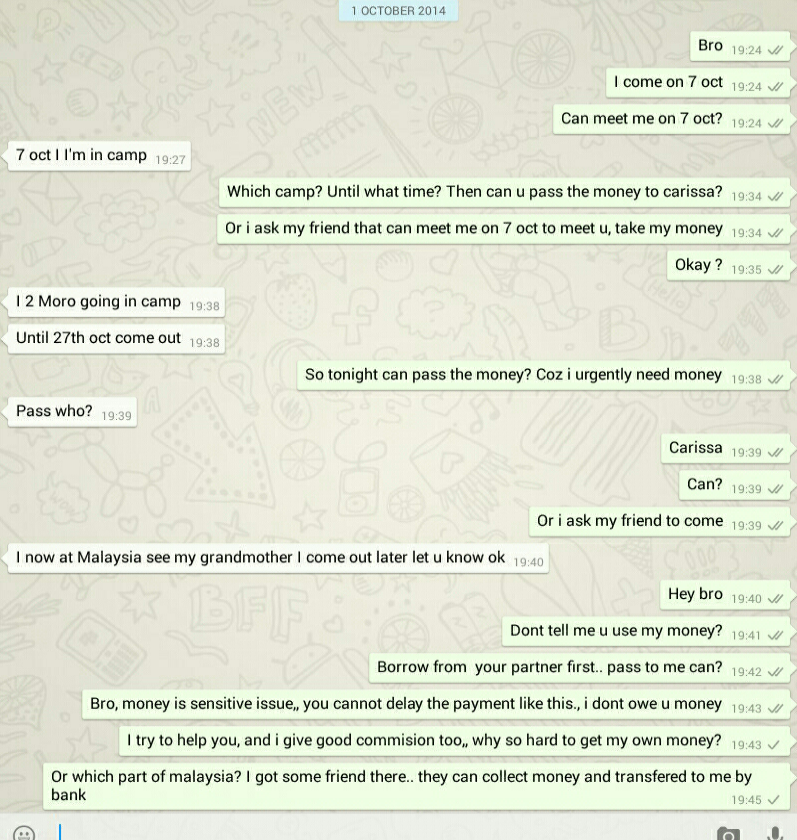 learn from what just happen to me