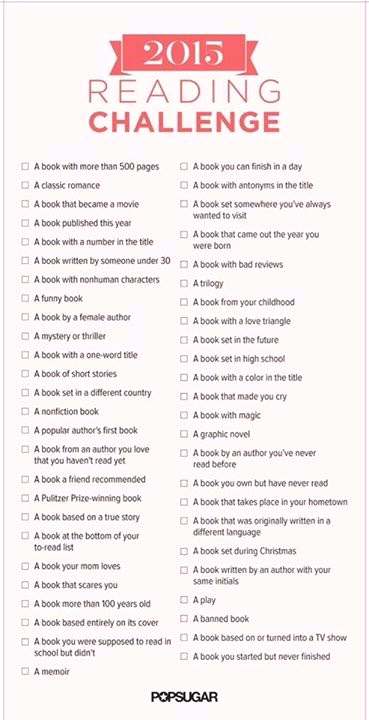 2015 READING CHALLENGE