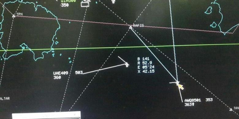 Analisis Radar: Menjelang Hilang, Kecepatan AirAsia QZ8501 Terlalu Pelan?