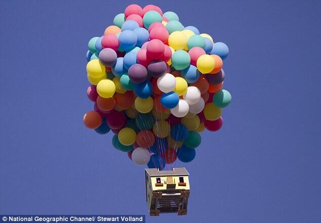 The Real Flying House ala Film UP!!! (Rumah Terbang)