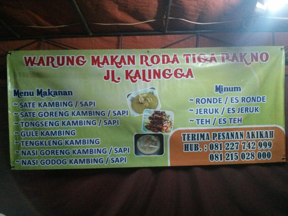 Warung Makan Roda Tiga Pak No, Magelang