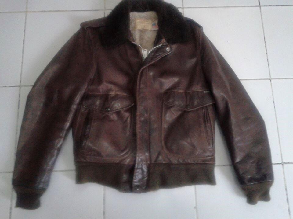 jaket kulit Genuine leather schott 674