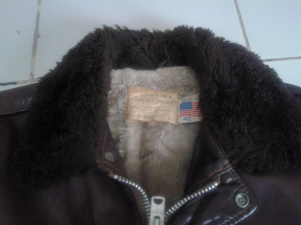 jaket kulit Genuine leather schott 674