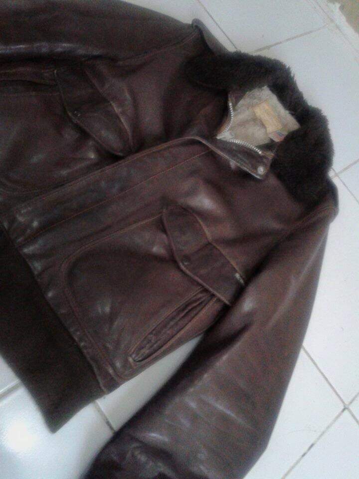 jaket kulit Genuine leather schott 674