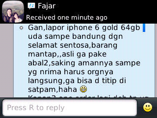 TESTIMONIAL edwin0 / WD STORE 