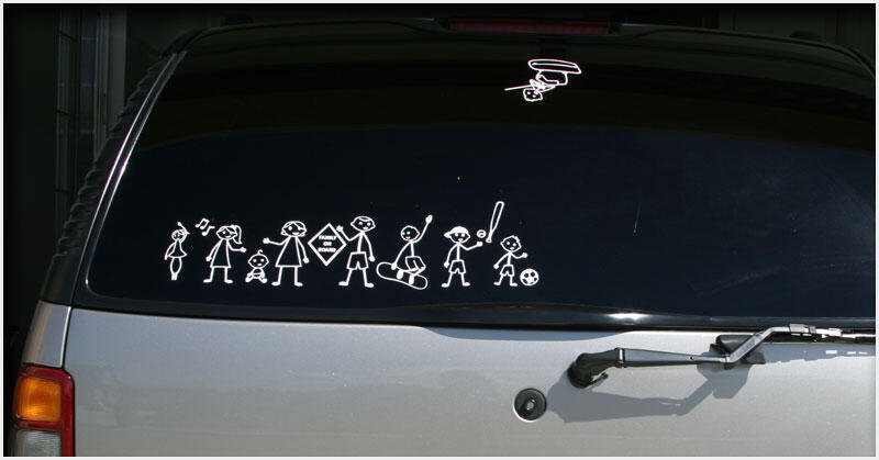Thread iseng, Macam-macam Sticker di Mobil yg Sering Anda Lihat di Jalan 