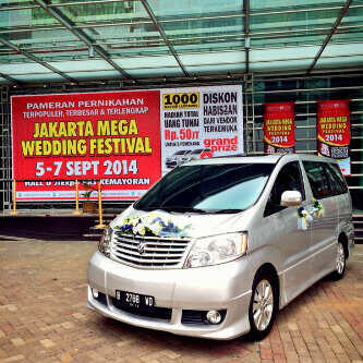 SEWA / RENTAL Alphard vellfire White Wedding car termurah di jakarta