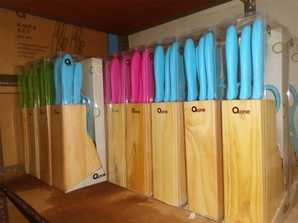 Pisau Dapur Set Oxone - Knife Set Oxone Bonus Pengasah Pisau