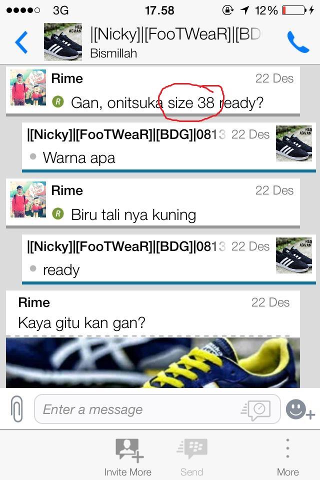 Surat pembaca (komplain) buat agan happy.guy toko sepatu Bandung