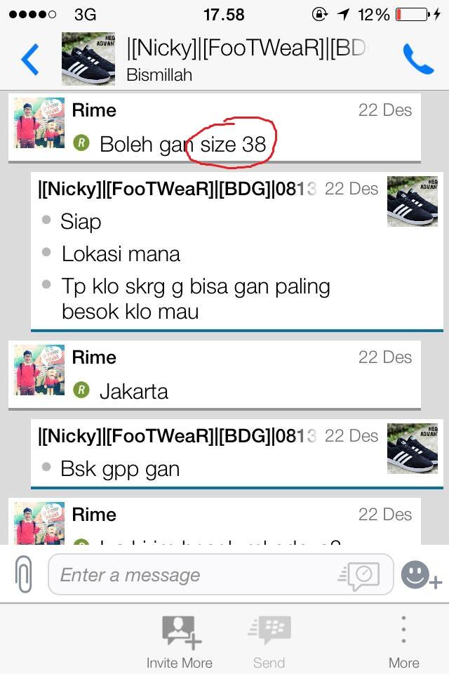 Surat pembaca (komplain) buat agan happy.guy toko sepatu Bandung