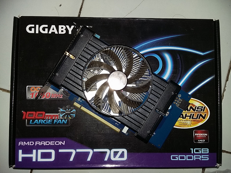 VGA GIGABYTE HD 7770 0C 1GB (Garansi 1,5 Tahun Lagi)